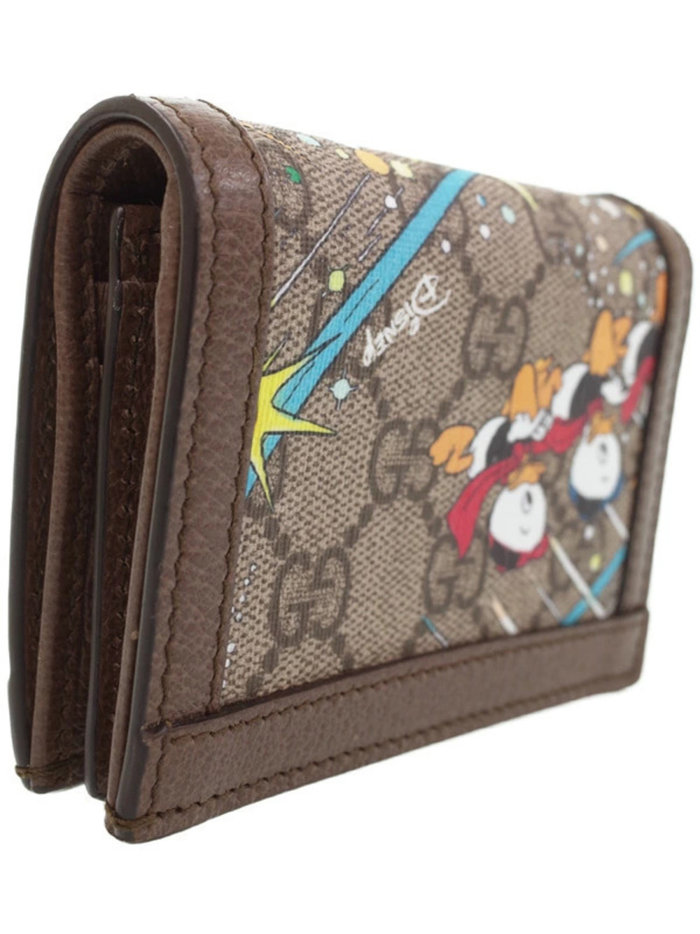 Gucci DISNEY  Card Duck Donald Wallet fold Bi Short